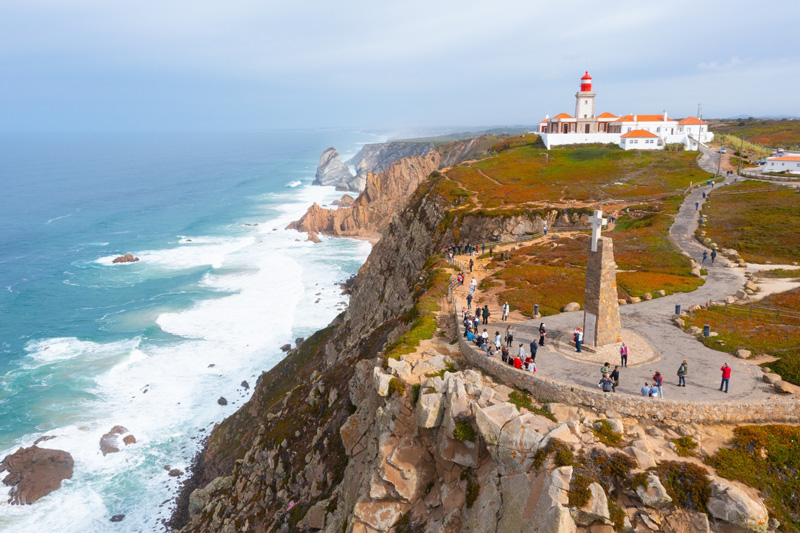 Cabo da Roca lighthouse in Portugal.